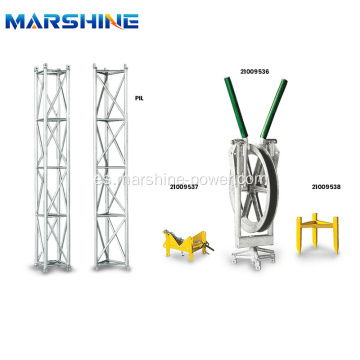 Estructura de soporte de aleación de aluminio ligero para la erección